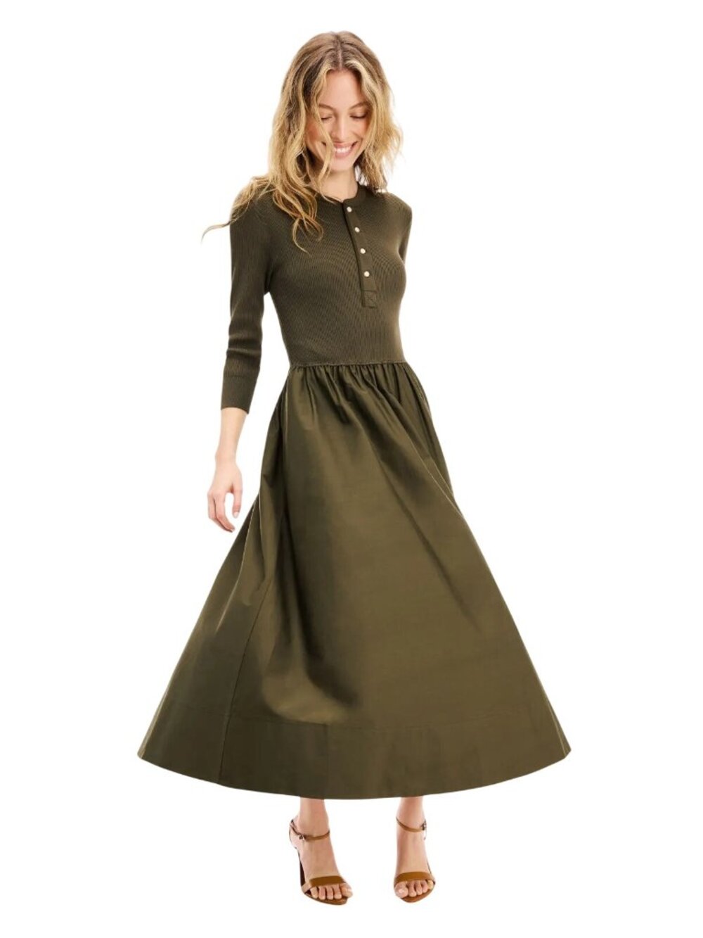 Polo Ralph Lauren Henley Bodice Dress in Small Womens